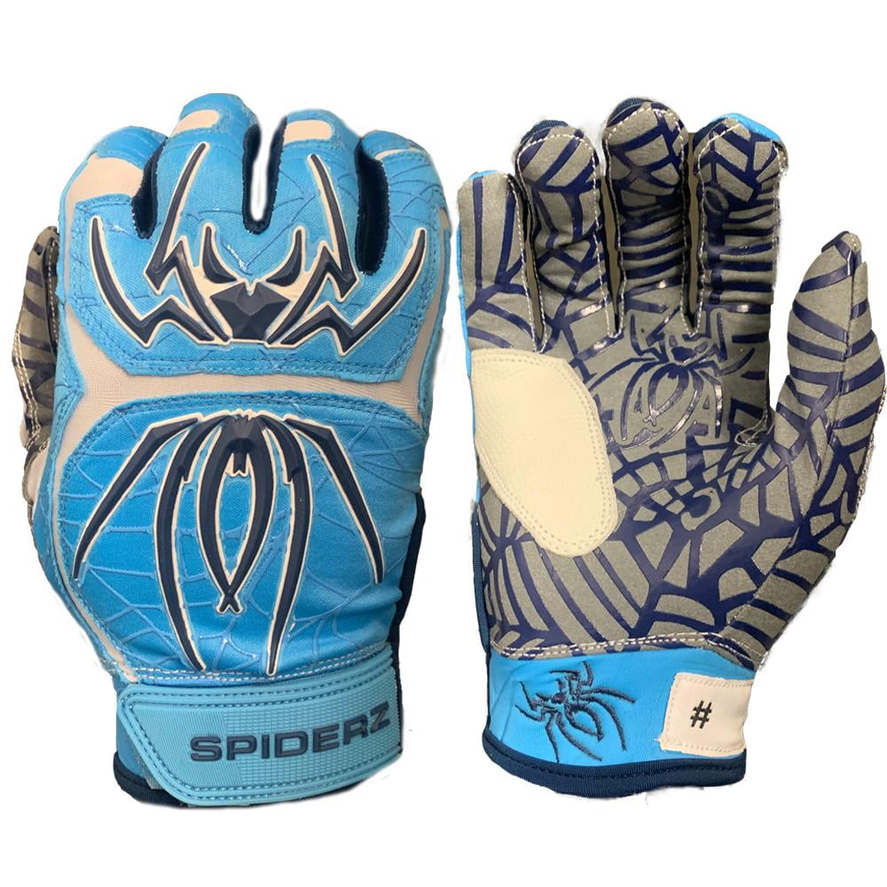 Spiderz Hybrid Custom Men's Baseball/Softball Batting Gloves Purple Cell XL 