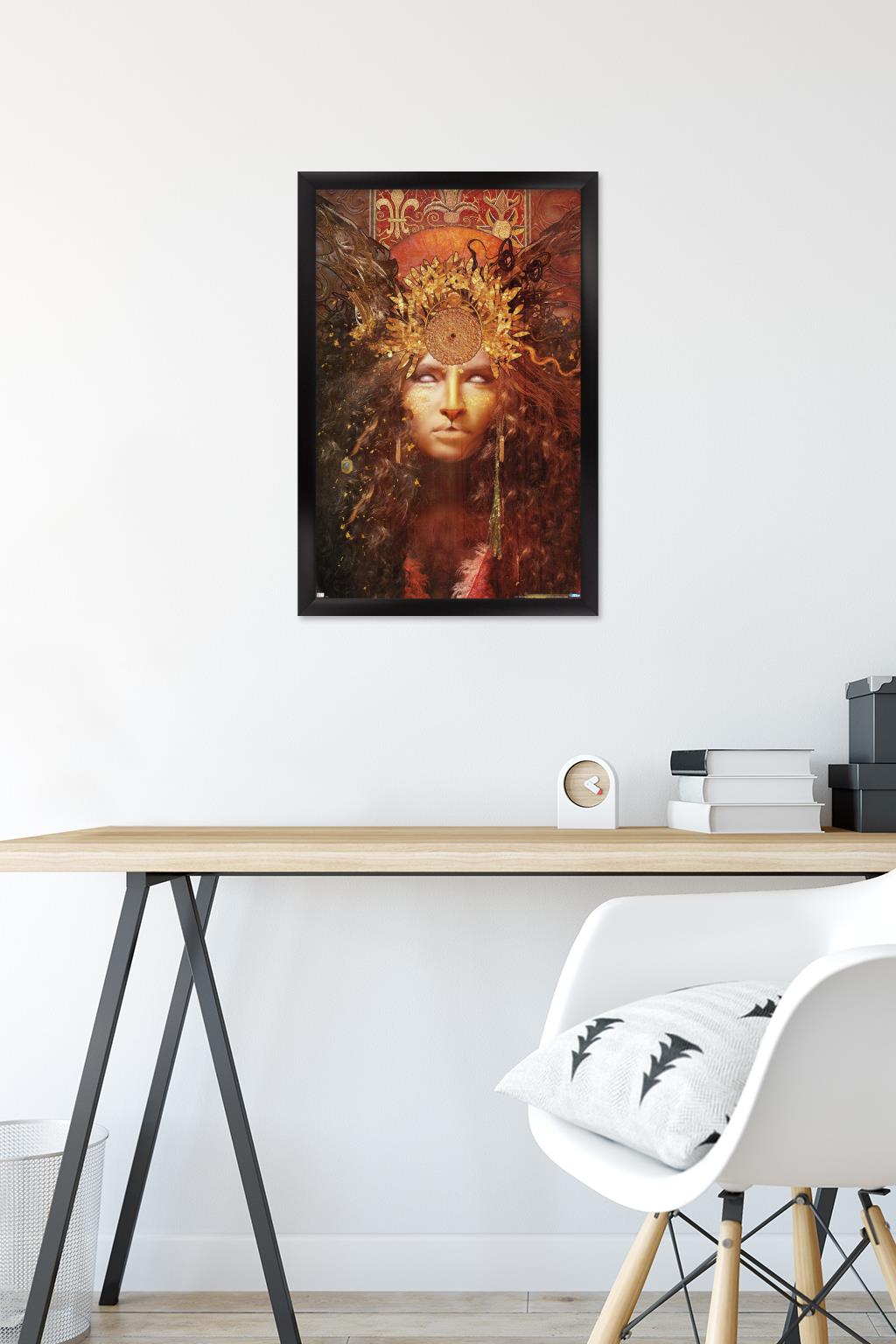Jena DellaGrottaglia: Cosmic Zodiac - Leo Wall Poster, 14.725" x 22.375" Framed