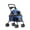 Blue, variant on TidBay 4 Wheels Dog Cat Stroller, Outdoor Travel Pet Folding Stroller, Dog Cat Cage Stroller with Cup Holder, Breathable and Visible Mesh for Small Dog
