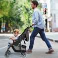 thumbnail image 3 of Costway Foldable Lightweight Baby Stroller Travel Pushchair 0-36 Months Age Group 13 lbs Black, 3 of 11