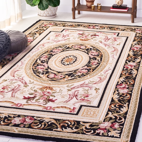 Safavieh Chelsea Patton Floral Area Rug, Ivory/Burgundy, 1'8" x 2'6"