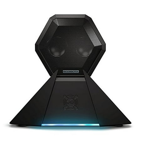 Bluetooth Dock - boombotix - boombot bass station, wireless ultraportable weatherproof bluetooth speaker with subwoofer dock, pitch black