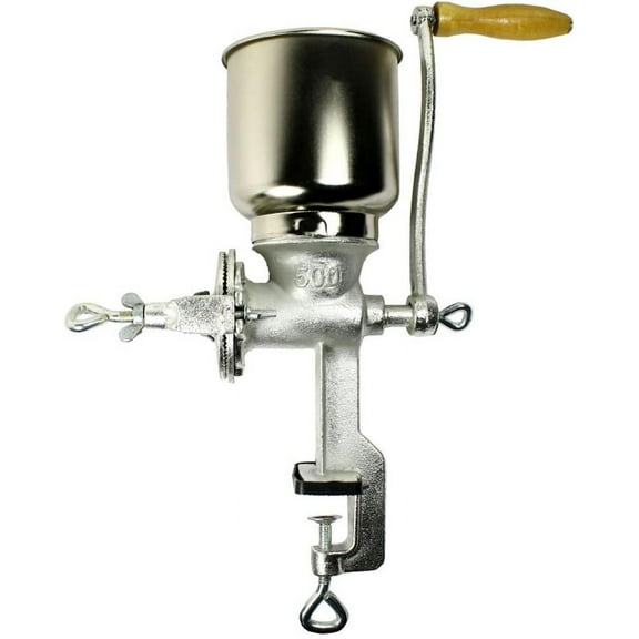 COLIBROX Tall Cast Iron Mill grinder hand crank manual grains oats corn wheat coffee nuts