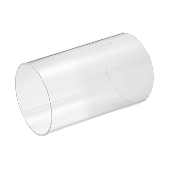 Uxcell Clear Rigid Acrylic Pipe, 80mm(3.15") ID x 90mm(3.54") OD 4" Round Polycarbonate Tube Plastic Tubing for Plumbing, Lighting, Aquarium, DIY Projects