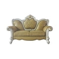 thumbnail image 3 of ACME Picardy Loveseat w/3 Pillows, Antique Pearl & Butterscotch PU 58211, 3 of 5