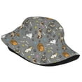 thumbnail image 4 of Cute cat Bucket Hats for Woman Packable Summer Sun Hat Beach Caps For Fisherman Outdoor Travel Hiking, 4 of 5