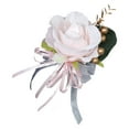 thumbnail image 6 of BLESIYA Wedding Boutonniere Brooch Pin for Suit Bridal Boutonniere Romantic Groom Flower Light Pink, 6 of 8