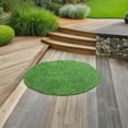 thumbnail image 1 of TEHAUX Fake Grass Mat Circular Artificial Turf Green Plastic Table Centerpiece Rug, 1 of 7