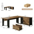 thumbnail image 2 of Tribesigns 70.86" L-Shaped Executive Desk with Mobile File Cabinet, 2 of 9