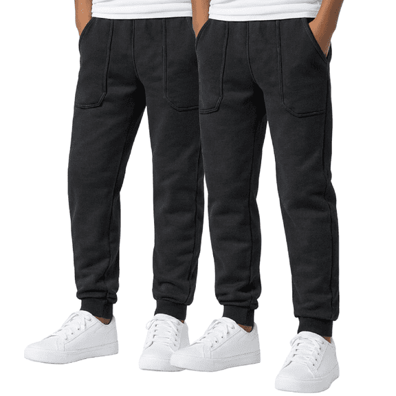 Southpole Boys Sweatpants - 2 Pack Cozy Fleece Joggers for Boys with Drawstring Waistband (Size: 8-20)
