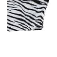 thumbnail image 6 of Arvbitana Women Button Down Lapel Shirts, Abstract/Zebra Print Long Sleeve Tops, 6 of 9