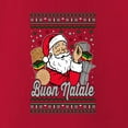 thumbnail image 3 of Wild Bobby Buon Natale, Italian Santa Claus, Funny, Italian American Humor Sweater | Holiday Women Graphic Long Sleeve Tee, 3 of 5