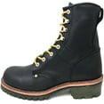 thumbnail image 3 of Men's Logger Boots Leather 10" Lace Up Rugged Work Motorcycle Biker, 3 of 5