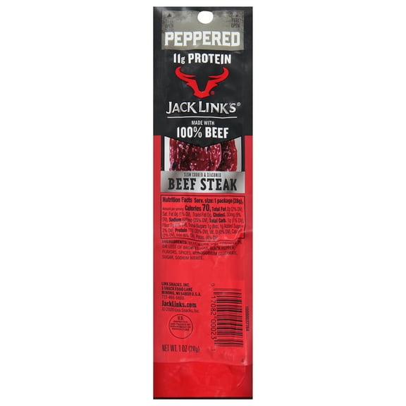 1 Ounce Jack Link's Beef Peppered Steaks 1/1 Count