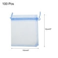 thumbnail image 2 of Uxcell 100pcs Organza Bags 2x3 Inch Drawstring Favor Pouches Sheer Mesh Bag for Gift Jewelry Wedding Party White Sky Blue 4 inch x 5 inch, 2 of 7