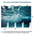 thumbnail image 3 of Peel and Stick Wallpaper Underwater Bubbles Modern Art Wall Mural Decor Self Adhesive and Removable 69in x 98in, 3 of 8