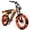 Orange, variant on ESKUTE V300 Electric Dirt Bike for Adults & Teens, 1500W Motor, 30+MPH Max Speed, 52V 20.8Ah Removable Battery, 20" x 4.0" Fat Tires, 7-Speed, NFC Unlock Black, UL2849