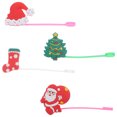 thumbnail image 1 of KAKOWELY 4 piezas de adornos navideños para pajitas, lindos tapones para pajitas, puntas para pajitas para beber, 1 of 5