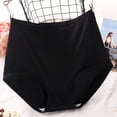 thumbnail image 2 of Lumtrix Cotton Panties for Women High Waisted Full Coverage Stretch Briefs Soft Breathable Underwear Black XL, 2 of 3