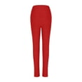 thumbnail image 6 of YUGYXL Women's 2 Piece Outfit Long Sleeve Crewneck Tracksuit Solid Color Sweatsuit Lounge Matching Set with Pockets Red XXL, 6 of 9