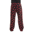 thumbnail image 3 of #followme Polar Fleece Pajama Pants for Men Sleepwear PJs (Red Hearts, X-Large), 3 of 3