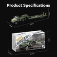 thumbnail image 6 of WPL B36-3 2.4G 1/16 Scale Remote Control Military Trailer - 6 Wheel Drive & LED Headlights, All Terrain Remote Control Car for Outdoor Adventure, Gift for Adult & Enthusiast (Army Green), 6 of 6