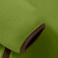 thumbnail image 4 of Blusa y camisa de cuello alto de manga larga para niños y niñas, sudadera con capucha y bolsillo con cremallera y cuello alto abrigado, de terciopelo granulado, moderna y cálida, para niñas., 4 of 6
