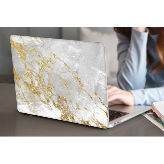 KSK KAISHEK Hard Shell Case Only Compatible MacBook Pro 14 inchs with XDR Display Type C + Black Keyboard Cover Model: A2779/A2442 (Marble A 344)