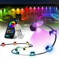 thumbnail image 1 of Luces exteriores Super RGB de 5 m y 10 LED con control remoto y aplicación, 1 of 8