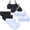 4PCS, variant on LYMAYTER Girls Comfortable Cotton Cami Bralette Set Soft Stretchy Matching Bra and Panty for Girls