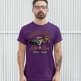 thumbnail image 3 of Tee Hunt Rusty Nuts Auto Shop T-shirt Hot Rod Rat Rod Vintage Old School Men's Tee, Purple, XX-Large, 3 of 5