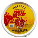 Fireball Cinnamon Whiskey Party Bucket, 50ml Bottles, 20 Count, 33% ...