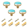 thumbnail image 2 of Beach Starfish Seashell Cabinet Knobs Kitchen Drawers Knobs Door Round Pulls Knob Handles Dresser Cupboard Wardrobe Decorative Set of 4, 2 of 9