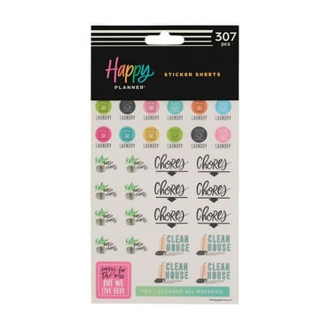 Happy Planner, 10 Sheet Sticker Pack, Everyday Theme, 307 Stickers
