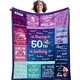thumbnail image 1 of LHSHID 50th Birthday Gifts For Women Blanket50 Birthday Gifts For Women 50 Year Old Gifts For Women 50th Birthday Decorations Women 50th Bday Gifts Women Throw Blankets 30"x40", 1 of 8