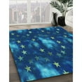 thumbnail image 3 of Ahgly Company Machine Washable Indoor Rectangle Transitional Blue Area Rugs, 2' x 4', 3 of 7