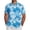 Light Blue, variant on BUWTTED Mens Shirts Summer Short Sleeve Button Down Lapel Floral Print Beach Hawaiian Vacation Shirts Light Blue L