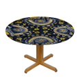 thumbnail image 3 of Orinice Paisley Pattern Round Table Cover Stain Resistant Washable Indoor Outdoor Tablecloth Kitchen Dining Wedding Parties 100% Polyester Fiber 42-46, 3 of 8