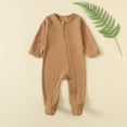thumbnail image 2 of aidice Newborn Baby Clothes Unisex Zipper Toddler Footed Onesie Infant Comfy Cotton Boy Girl Rompers 3-18 Months, 2 of 9