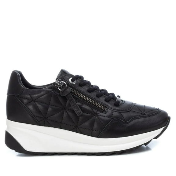 Women's Leather Sneakers By XTI 160209 Black