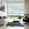 thumbnail image 7 of Ahgly Company Machine Washable Indoor Rectangle Transitional Midnight Gray Area Rugs, 8' x 12', 7 of 7