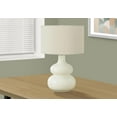thumbnail image 1 of Monarch Specialties Lighting, 25"h, Table Lamp, Ivory / Cream Shade, Cream Ceramic, Contemporary, 1 of 6