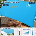 thumbnail image 3 of Sun Shade Sail 16'x20' Rectangle, Shade Cloth Canopy & Sunshade for Patio - UV Block Outdoor Shade Sail for Backyard, Deck, Garden, Yard and Facilities,Blue, 3 of 9