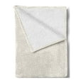 thumbnail image 2 of Neutral Color Soft Flannel Fleece Blanket, Digital Print Style Vintage Japanese Key Pattern in Muted Tones Art, Cozy Plush for Indoor and Outdoor Use, 70" x 90", Pale Tan and White, by Ambesonne, 2 of 5