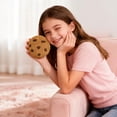 thumbnail image 6 of Chocolate Chip Cookie Plush Pillow, Soft Fluffy 11.0 inch Round Stuffed Cushion, 1 Pack Novelty Food Shaped Decorative Pillow for Living Room Couch Bedroom Home Sofa Resting Nap Decor, 6 of 6