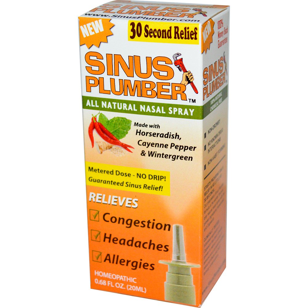 Greensations Sinus Plumber All Natural Nasal Spray 0 68 fl oz 20 ml