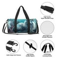 thumbnail image 4 of KLL Cat Underwater Fantasy Duffle Bag For Men Women Sport Gym Fitness Tote Travel Training Workout Basketball Football Weekender, 4 of 6