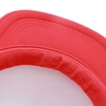 thumbnail image 5 of MKKAS Flat Bill Snapback Trucker Hat for Men Women, Mesh Back Hip Hop Streetwear Cap, Structured Contrast Color Baseball Hat, Mens Hat Womens Hats, Ball Caps, Red, 5 of 7