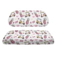 thumbnail image 2 of Pzuqiu Golf Themed 2-Piece Golf Cart Seat Cover Set - Pink Bow & Golf Cart Print - Breathable Stretchable Protector for EZGO, Club Car & Yamaha, 2 of 10