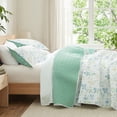 thumbnail image 3 of Exclusivo Mezcla Floral Quilts Queen Size, White Queen Quilt Bedding Set with Cottagecore Garden Pattern, Reversible Lightweight Bedspreads Coverlets (92"x96"), 3 of 6